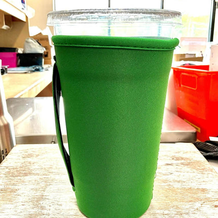 20 OZ SOLID Green Insulated Cup Cover - Sip Sleeves