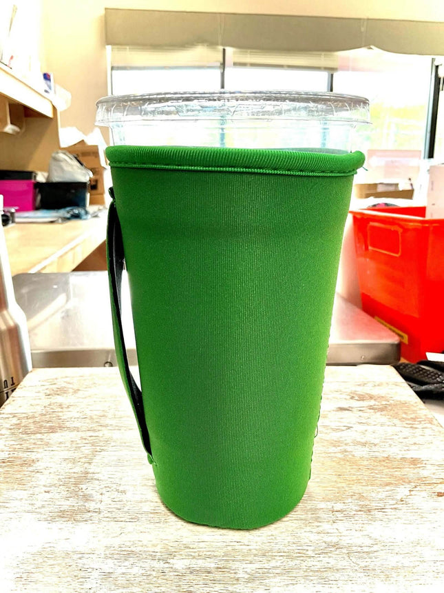 20 OZ SOLID Green Insulated Cup Cover - Sip Sleeves