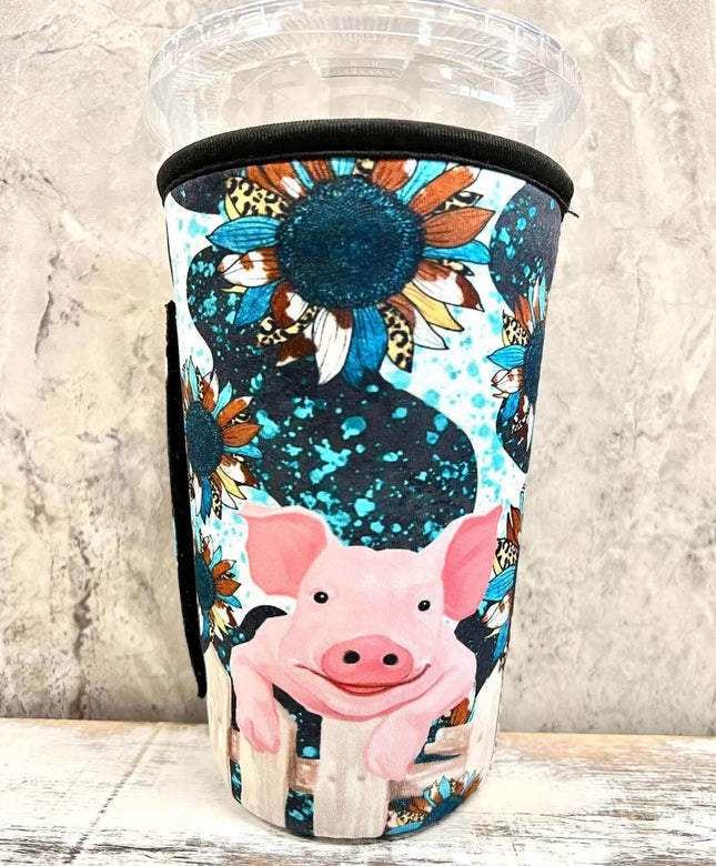 20 OZ Samuel The PIG Insulated Cup Cover Sip Sleeve Fits 20-32 OZ Cups - Sip Sleeves