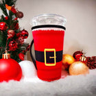 20 OZ Santa Suit Insulated Cup Cover Sip Sleeve Fits 20-32 OZ Cups - Sip Sleeves