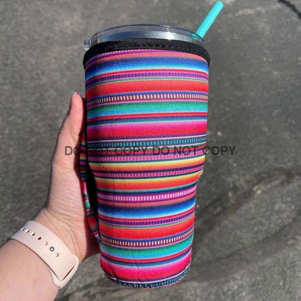 20 OZ Serape Stripe Cup Cover Sip Sleeve Fits 20-32 OZ Cups - Sip Sleeves