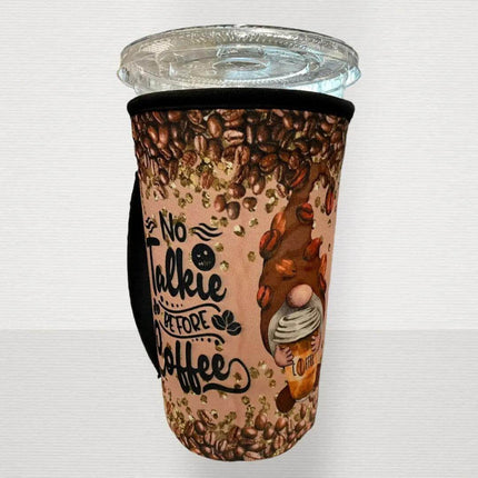 20 OZ Talkie Coffee Gnome Insulated Cup Cover Sip Sleeve Fits 20-32 OZ Cups - Sip Sleeves