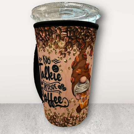 20 OZ Talkie Coffee Gnome Insulated Cup Cover Sip Sleeve Fits 20-32 OZ Cups - Sip Sleeves
