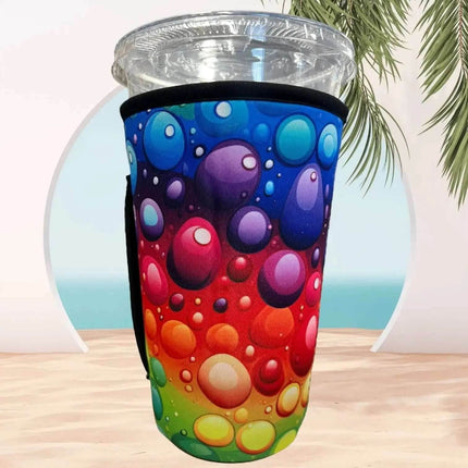 20 OZ Vibrant Bubbles Insulated Cup Cover Sip Sleeve Fits 20-32 OZ Cups - Sip Sleeves