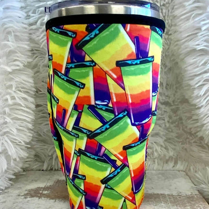 20 OZ Vibrant Multi Tea Cups Cup Cover - Sip Sleeves