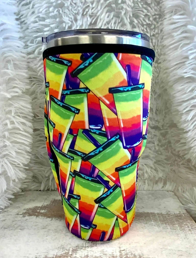 20 OZ Vibrant Multi Tea Cups Cup Cover - Sip Sleeves