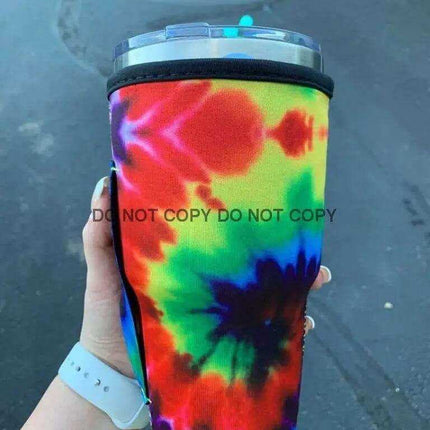 20 OZ Vibrant Tie Dye Cup Cover Sip Sleeve Fits 20-32 OZ Cups - Sip Sleeves