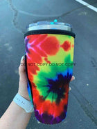 20 OZ Vibrant Tie Dye Cup Cover Sip Sleeve Fits 20-32 OZ Cups - Sip Sleeves