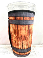 20 OZ Whiskey Barrel Insulated Cup Cover Sip Sleeve Fits 20-32 OZ Cups - Sip Sleeves
