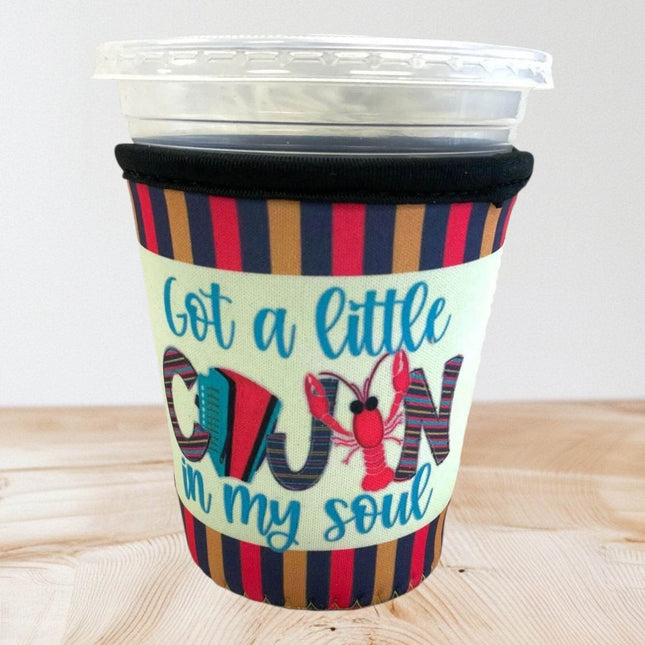 16 OZ Little Cajun Insulated Cup Cover Sip Sleeve - Sip Sleeves