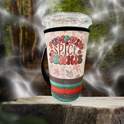 30 OZ / Pumpkin Spice Junkie Cup Cover Sleeve Cup Cover Sleeve - Sip Sleeves