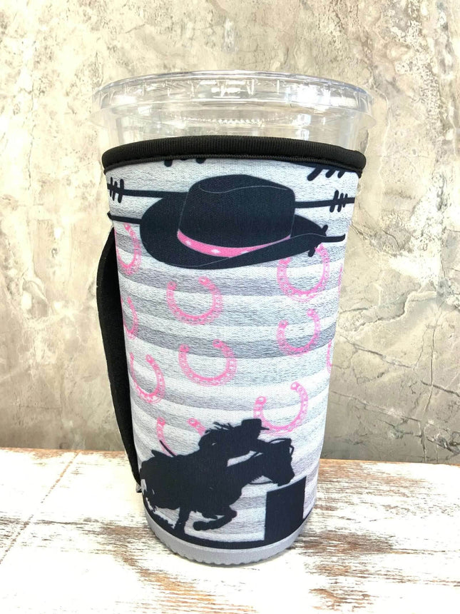 30 OZ Barrell Racer Horse ~ Insulated Cup Cover - Sip Sleeves
