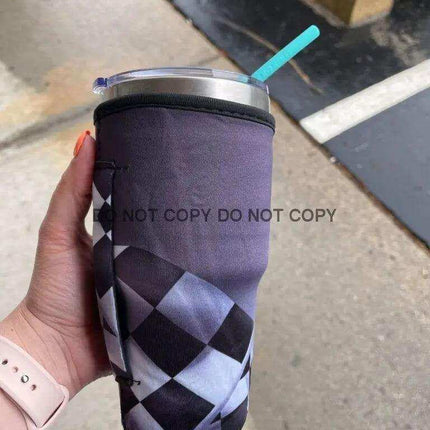 30 OZ Checkered Flag 🏁 Insulated Cup Cover - Sip Sleeves
