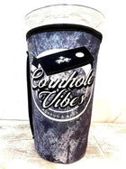 30 OZ Cornhole Vibes Insulated Cup Cover Sleeve - Sip Sleeves