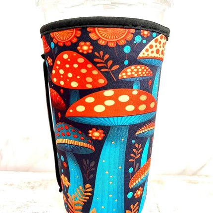 30 OZ Groovy Mushroom Insulated Cup Cover Sleeve - Sip Sleeves