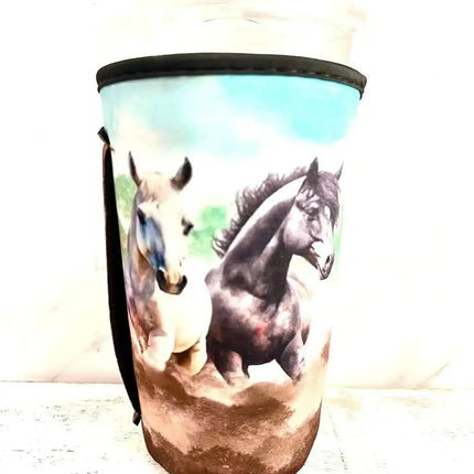 30 OZ Horses Insulated Cup Cover Sleeve - Sip Sleeves