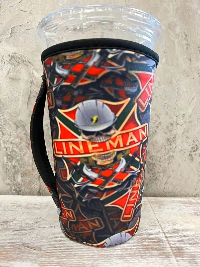 30 OZ LINEMAN Insulated Cup Cover - Sip Sleeves