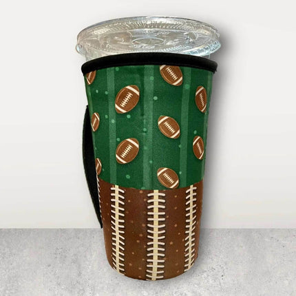 30 OZ Laces & Balls Football Insulated Cup Cover Sleeve - Sip Sleeves