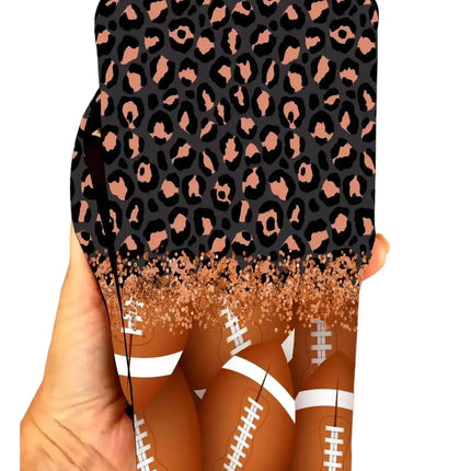 30 OZ Leopard Football Insulated Cup Cover Sleeve - Sip Sleeves