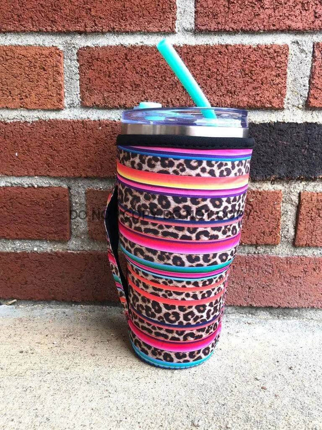 30 OZ Leopard Serape Cup Cover - Sip Sleeves