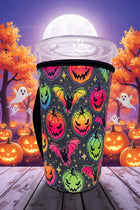 30 OZ Neon Pumpkin Halloween Insulated Cup Cover Sleeve - Sip Sleeves