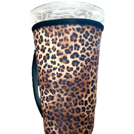 30 OZ OHHH Leopard Insulated Cup Cover Sleeve - Sip Sleeves