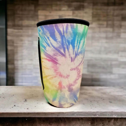 30 OZ Pastel Tie Dye Cup Cover Sleeve - Sip Sleeves