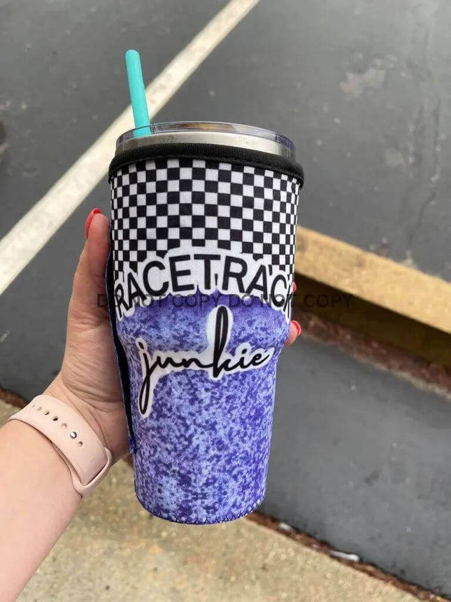30 OZ Racetrack Junkie Cup Cover - Sip Sleeves