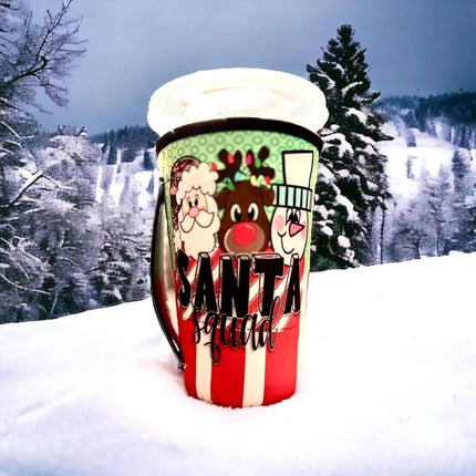 30 OZ Santa Squad Christmas Insulated Cup Cover Sleeve - Sip Sleeves