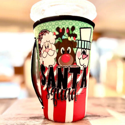 30 OZ Santa Squad Christmas Insulated Cup Cover Sleeve - Sip Sleeves