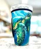 30 OZ Sea Turtle Insulated Cup Cover - Sip Sleeves