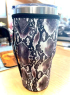 30 OZ Snakeskin Insulated Cup Cover - Sip Sleeves