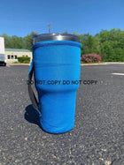 30 OZ Solid Blue Insulated Cup Cover - Sip Sleeves
