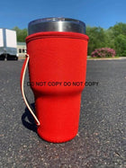 30 OZ Solid RED Insulated Cup Cover - Sip Sleeves