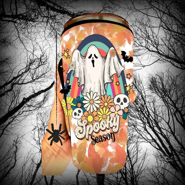 30 OZ Spooky Season Ghost Cup Cover Sleeve - Sip Sleeves
