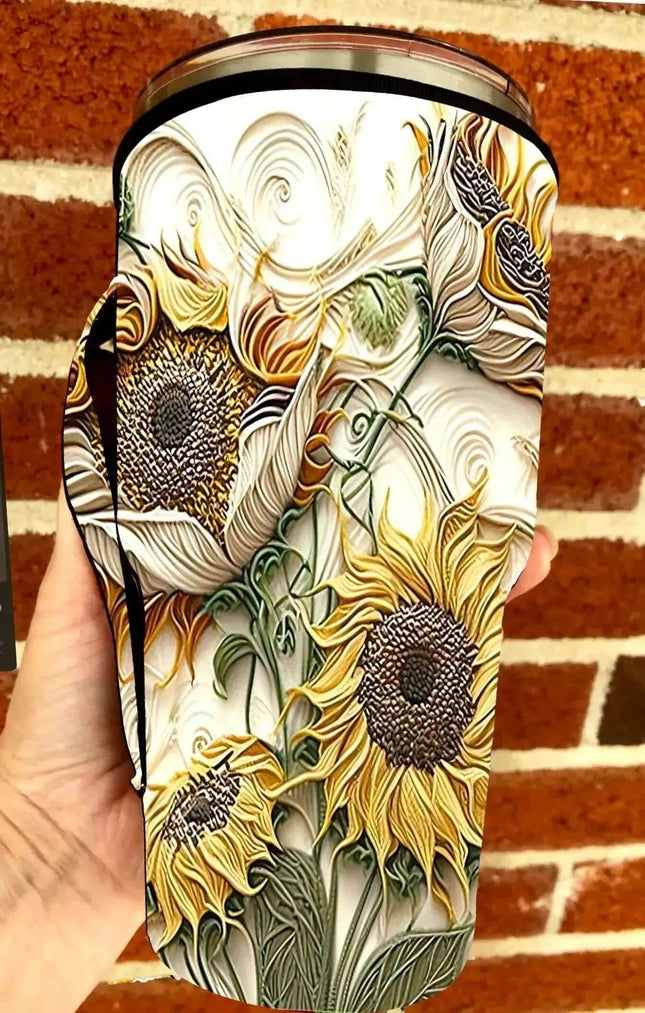 30 OZ Sunflower Daze Insulated Cup Cover - Sip Sleeves