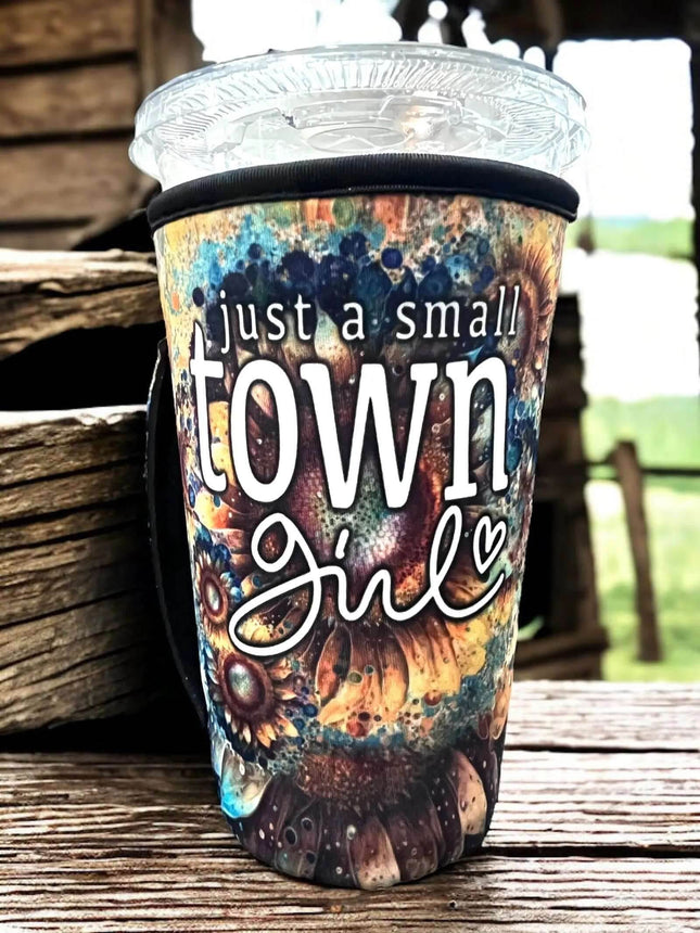 30 OZ Sunflower Small Town Girl Insulated Cup Cover Sleeve - Sip Sleeves