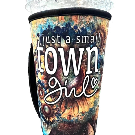 30 OZ Sunflower Small Town Girl Insulated Cup Cover Sleeve - Sip Sleeves