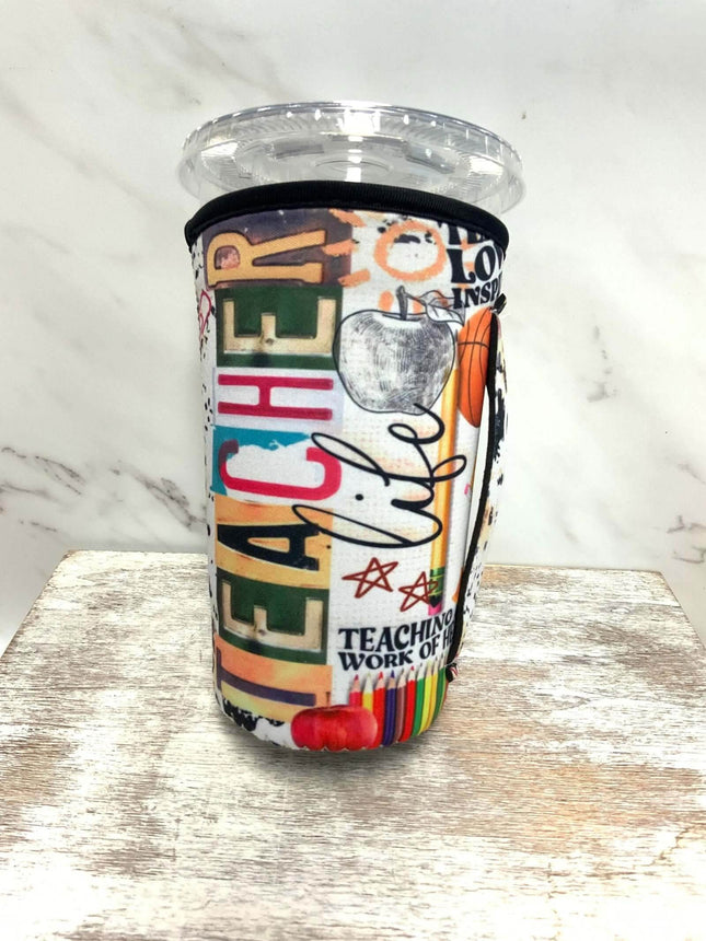 30 OZ Teacher Life Insulated Cup Cover - Sip Sleeves