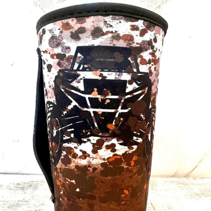 30 OZ Tooled Turquoise Insulated Cup Cover Sleeve - Sip Sleeves