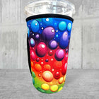 30 OZ Vibrant Bubbles Insulated Cup Cover Sleeve - Sip Sleeves