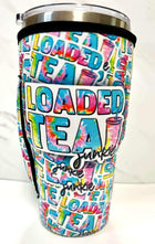30 OZ Vibrant Loaded Tea Junkie Cup Cover - Sip Sleeves