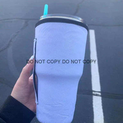 30 OZ White Cup Cover - Sip Sleeves
