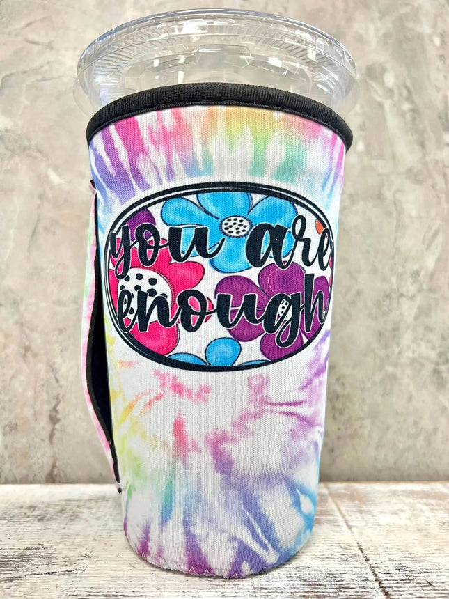 30 OZ YOU ARE ENOUGH Insulated Cup Cover - Sip Sleeves