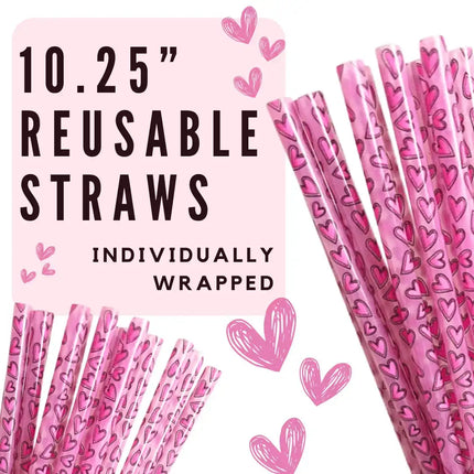 In Stock 9' Individually Wrapped Plastic Straws - Sip Sleeves