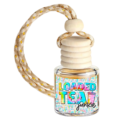 Loaded Tea Junkie Car Diffuser - Custom Air Freshener  – USA-Made, Fragrance for Car & Home