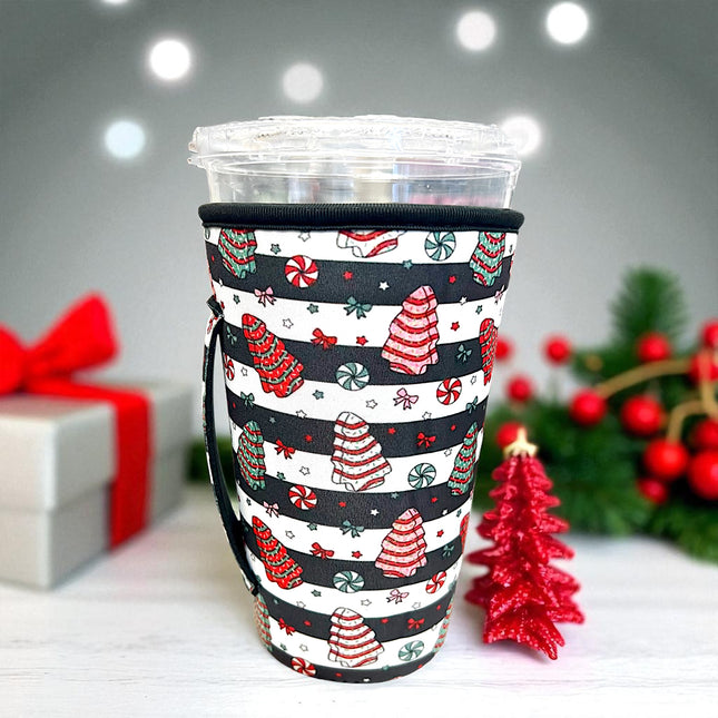 20 OZ Snack Cake Insulated Cup Cover Sip Sleeve Fits 20-32 OZ Cups