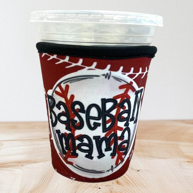16 OZ Baseball Mama Insulated Cup Cover Sip Sleeve - Sip Sleeves