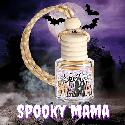 Spooky Mama Halloween Car Diffuser - Custom Air Freshener – USA-Made, Fragrance for Car & Home - Sip Sleeves