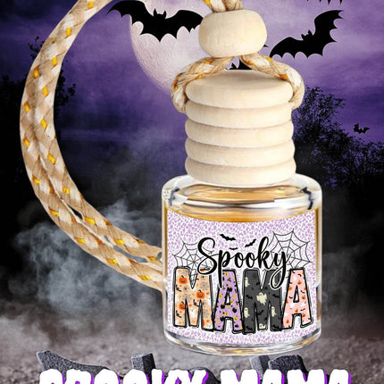 Spooky Mama Halloween Car Diffuser - Custom Air Freshener – USA-Made, Fragrance for Car & Home - Sip Sleeves